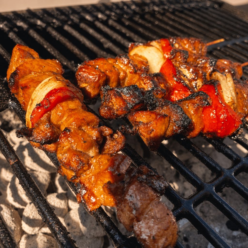 Pork BBQ Skewer.